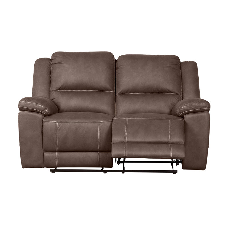 Oregon 2 Seater Fabric Recliner - Graphite