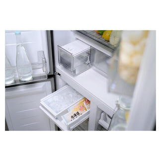 Panasonic 482L Style + Slimline Quad Door Refrigerator, Non Plumbed with Ice - Black