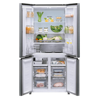 Panasonic Style + Slimline Quad Door Refrigerator, Non-Plumbed - Silver