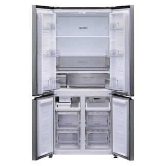Panasonic Style + Slimline Quad Door Refrigerator, Non-Plumbed - Silver