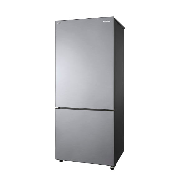 Panasonic 380L Bottom Mount Fridge Freezer - Stainless Steel