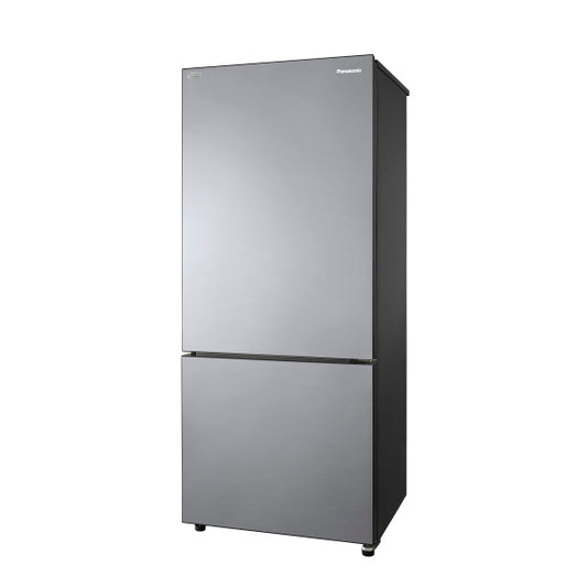 Panasonic 380L Bottom Mount Fridge Freezer - Stainless Steel