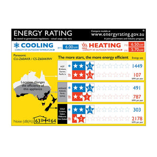 Panasonic 6.0/6.5kW Split Reverse Inverter Air Conditioner with Air Purification