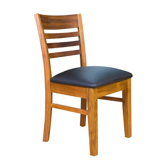 Paris Timber Dining Chair - Black/Blackwood