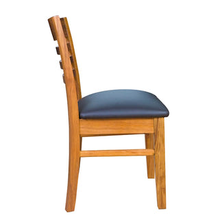 Paris Timber Dining Chair - Black/Blackwood