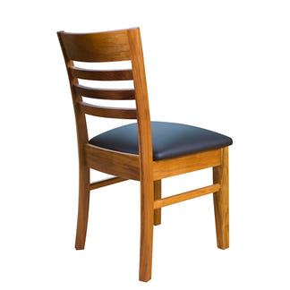 Paris Timber Dining Chair - Black/Blackwood