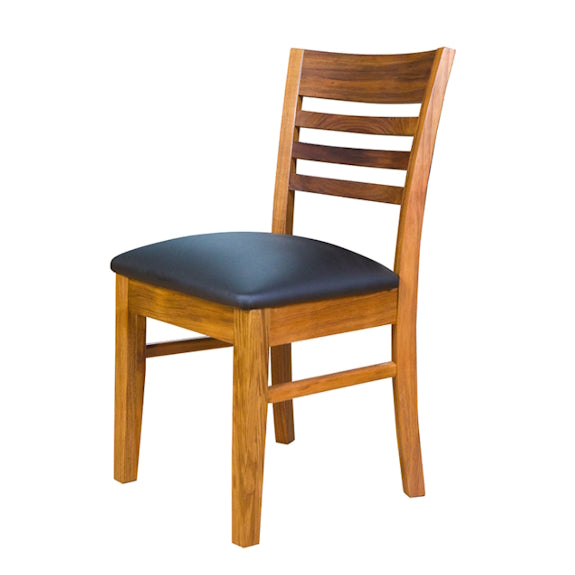 Paris Timber Dining Chair - Black/Blackwood