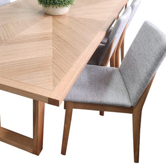 Perisher 190cm Timber Dining Table - Natural