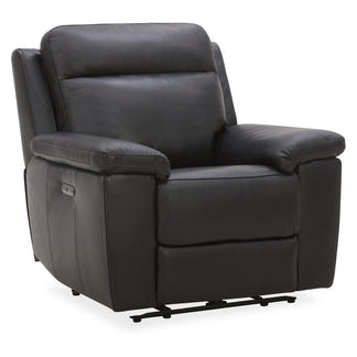 Potenza Electric Recliner Leather Armchair - Black