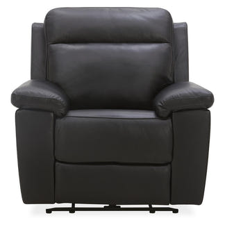 Potenza Electric Recliner Leather Armchair - Black