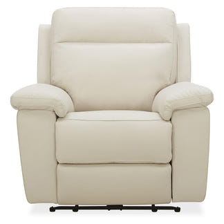 Potenza Electric Recliner Leather Armchair - Taupe