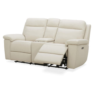 Potenza 2 Seater Electric Recliner Leather Sofa - Taupe