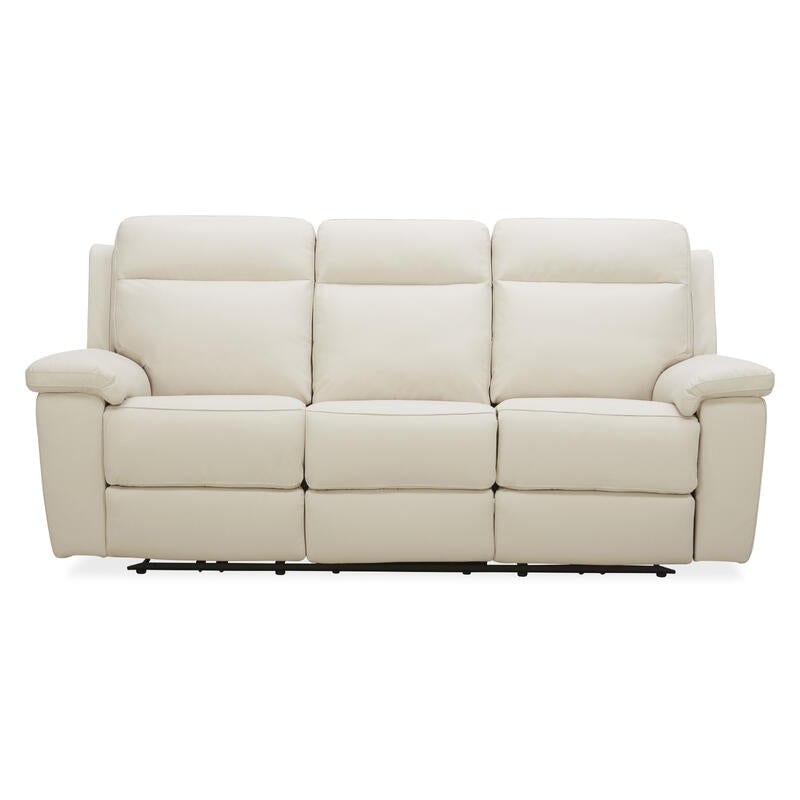 Potenza 3 Seater Electric Leather Recliner Sofa - Taupe