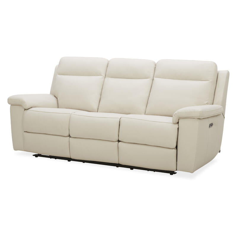 Potenza 3 Seater Electric Leather Recliner Sofa - Taupe