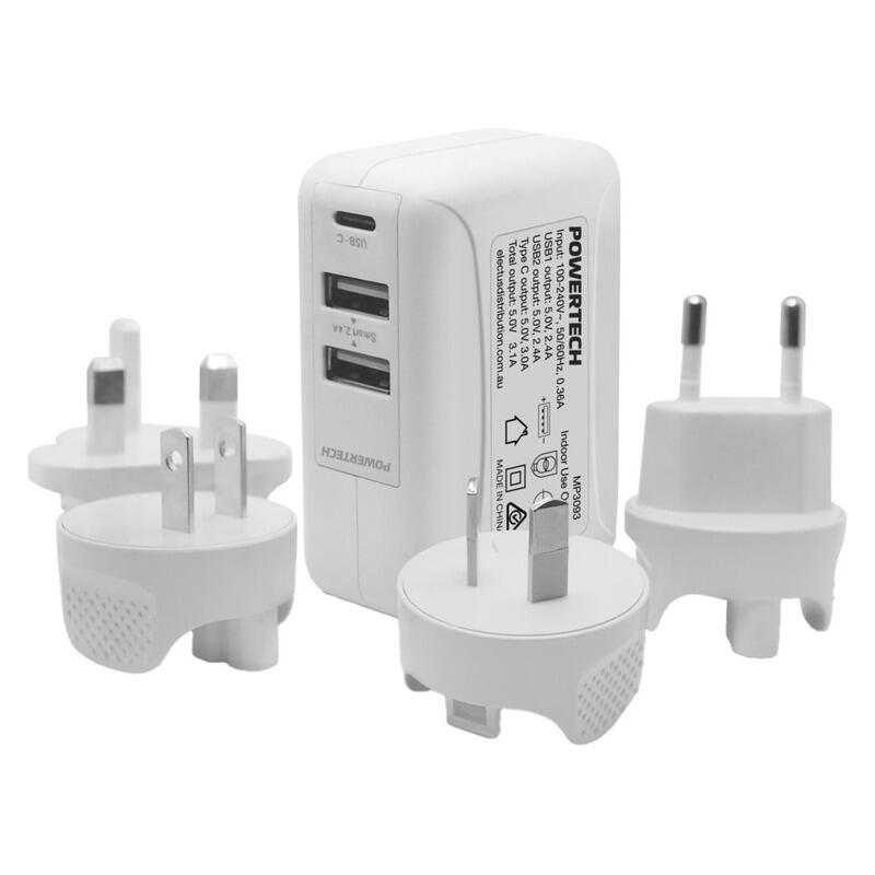 Powertech Travel Charger USB-A & USB-C 5V