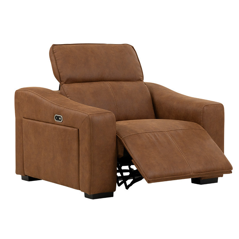 Prestige Electric Recliner Fabric Armchair - Tan