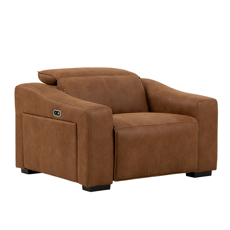 Prestige Electric Recliner Fabric Armchair - Tan