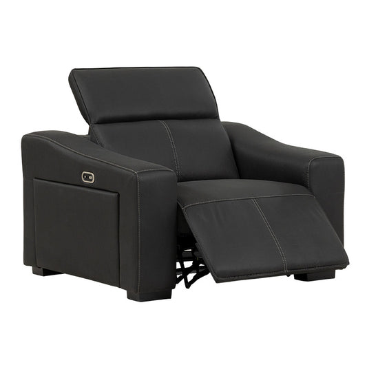 Prestige Electric Recliner Fabric Armchair - Jet