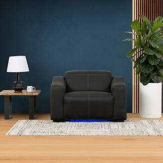 Prestige Electric Recliner Fabric Armchair - Jet