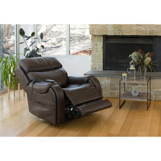 Theorem Seagrove Lift & Recline Fabric Armchair - Walnut