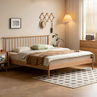 Primo Single Timber Bed - Natural