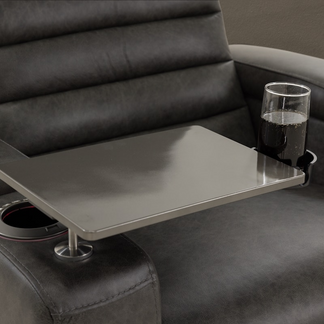 Quentin Electric Recliner Leather Armchair - Black