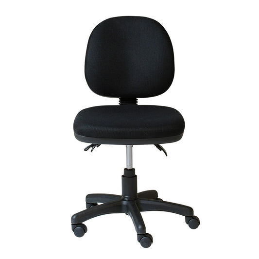 Rapidline ET20 Gas Lift Medium Back Office Chair - Black
