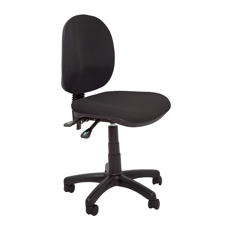 Rapidline ET20 Gas Lift Medium Back Office Chair - Black