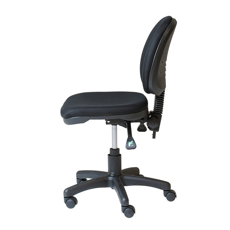 Rapidline ET20 Gas Lift Medium Back Office Chair - Black