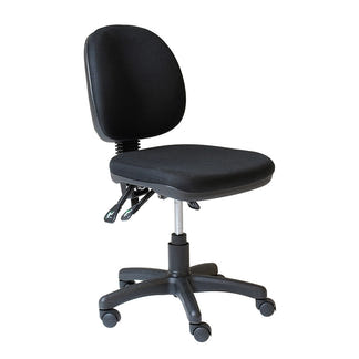 Rapidline ET20 Gas Lift Medium Back Office Chair - Black
