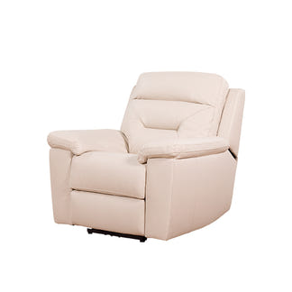 Renato Electrical Recliner Leather Armchair - Taupe