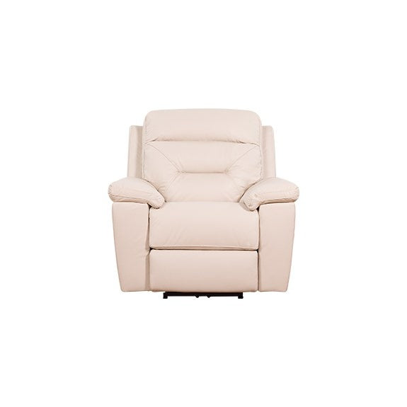 Renato Electrical Recliner Leather Armchair - Taupe
