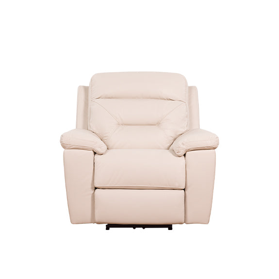 Renato Electrical Recliner Leather Armchair - Taupe
