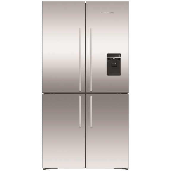 Fisher & Paykel 538L Series 7 Quad Door Refrigerator Freezer, Ice & Water