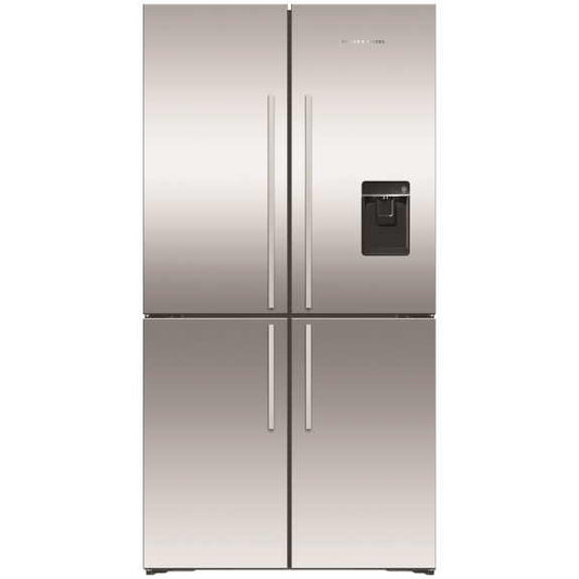 Fisher & Paykel 538L Series 7 Quad Door Refrigerator Freezer, Ice & Water