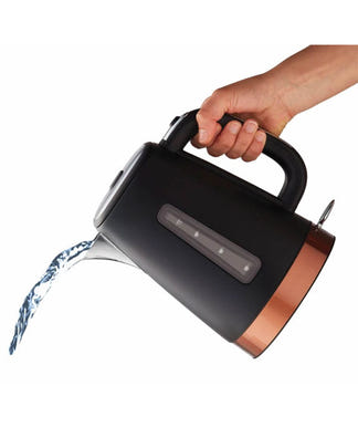 Russell Hobbs 1.7 Litre Brooklyn Kettle - Black with Copper Details