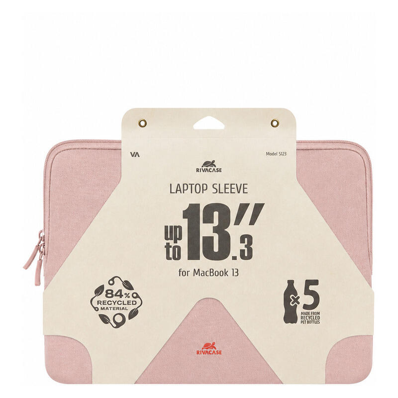 Rivacase 13.3" 5123 MacBook Sleeve - Blush