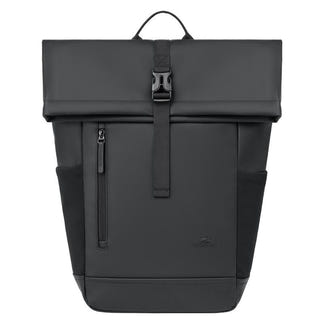 Rivacase 17L Eco Roll-Top Backpack - Black (7826)