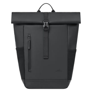 Rivacase 17L Eco Roll-Top Backpack - Black (7826)