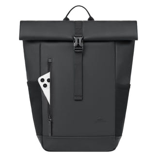Rivacase 17L Eco Roll-Top Backpack - Black (7826)