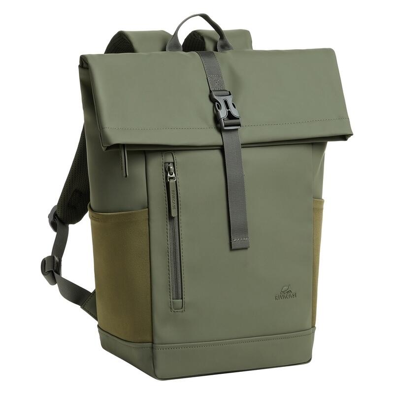Rivacase 17L 7826 Eco Roll-Top Backpack - Olive