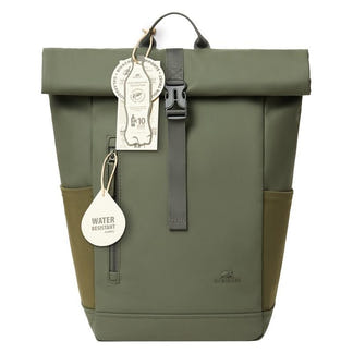Rivacase 17L 7826 Eco Roll-Top Backpack - Olive