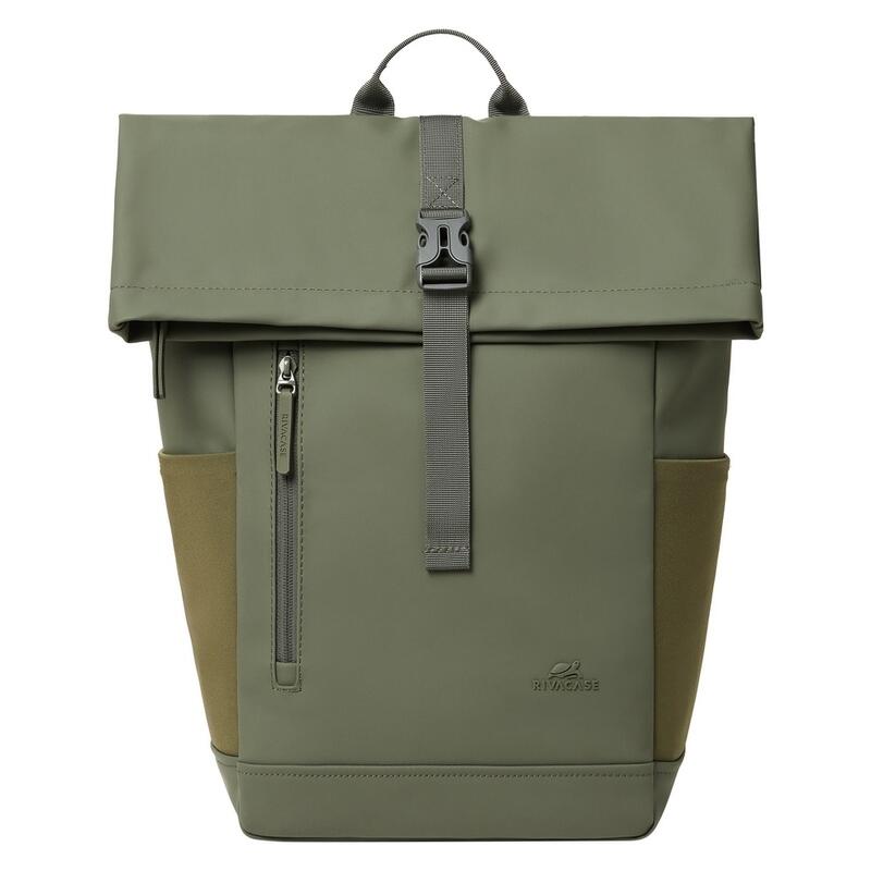 Rivacase 17L 7826 Eco Roll-Top Backpack - Olive
