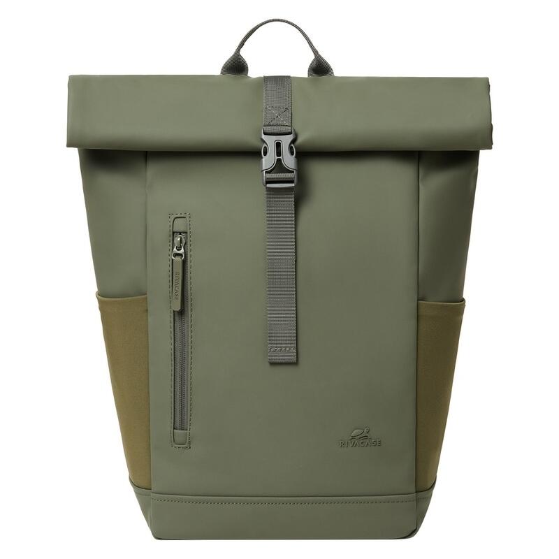 Rivacase 17L 7826 Eco Roll-Top Backpack - Olive