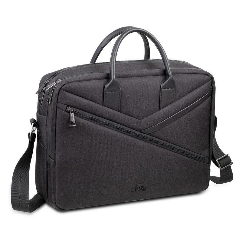 Rivacase 15.6" Eco Laptop Bag with Shoulder Strap - Black (8134)