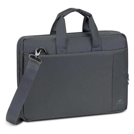 Rivacase 15.6" Laptop Bag with Shoulder Strap - Grey (8231)