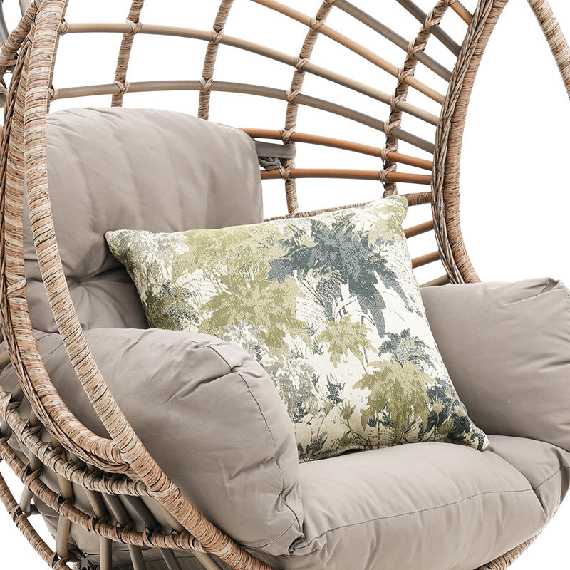 Robin Outdoor Swivel Egg Chair - Marina/Taupe
