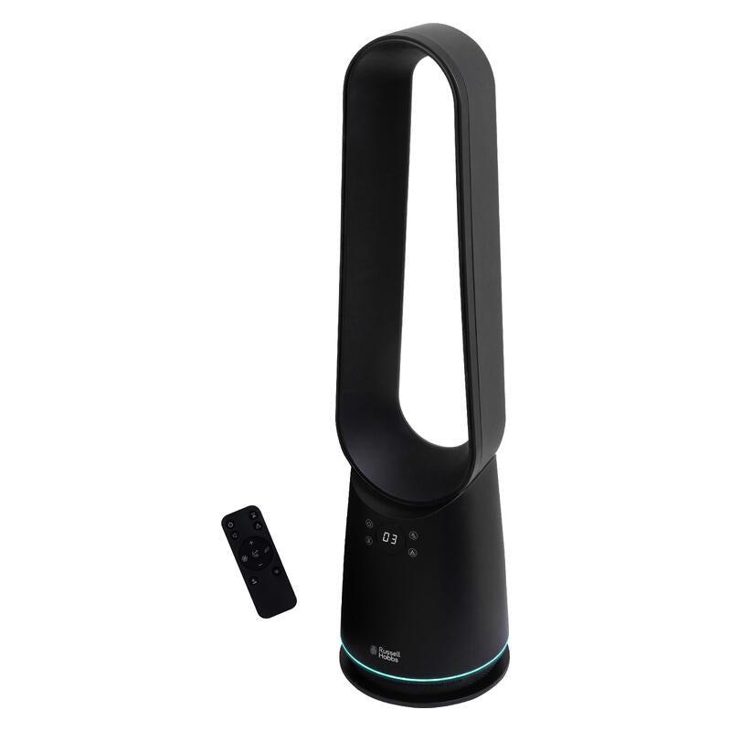 Russell Hobbs 81cm Compact Bladeless Tower Fan - Black