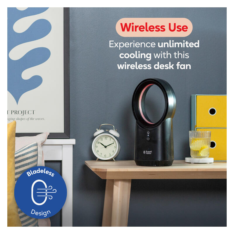 Russell Hobbs 30cm USB Bladeless Desk Fan