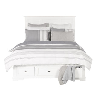 Sala 4 Piece Queen Bedroom Suite with Tallboy - White